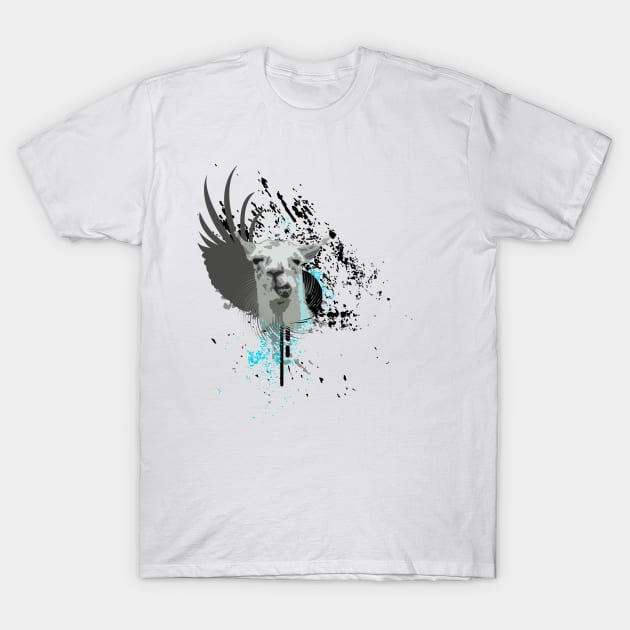 hi-fi llama T-Shirt by somatosis